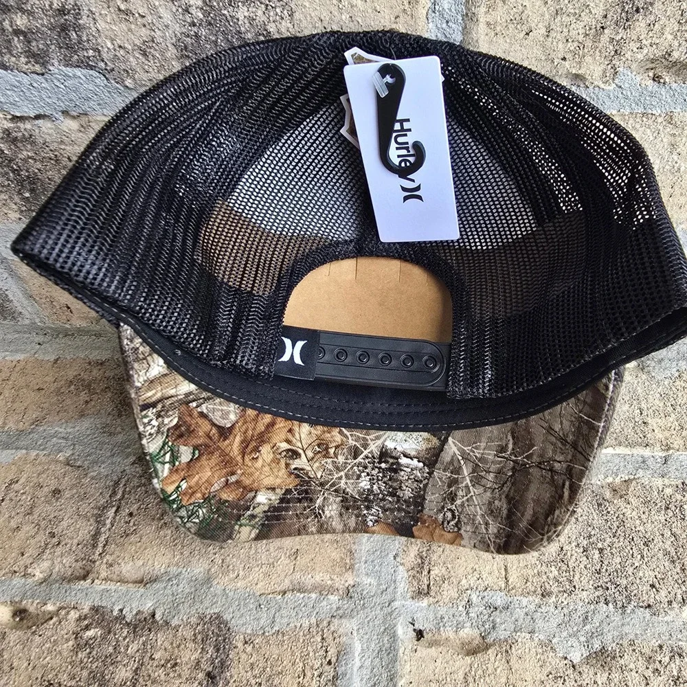 Hurley Mens M Del Mar Trucker Hat Camo Black Mesh Snapback Cap HNHM0003 NEW